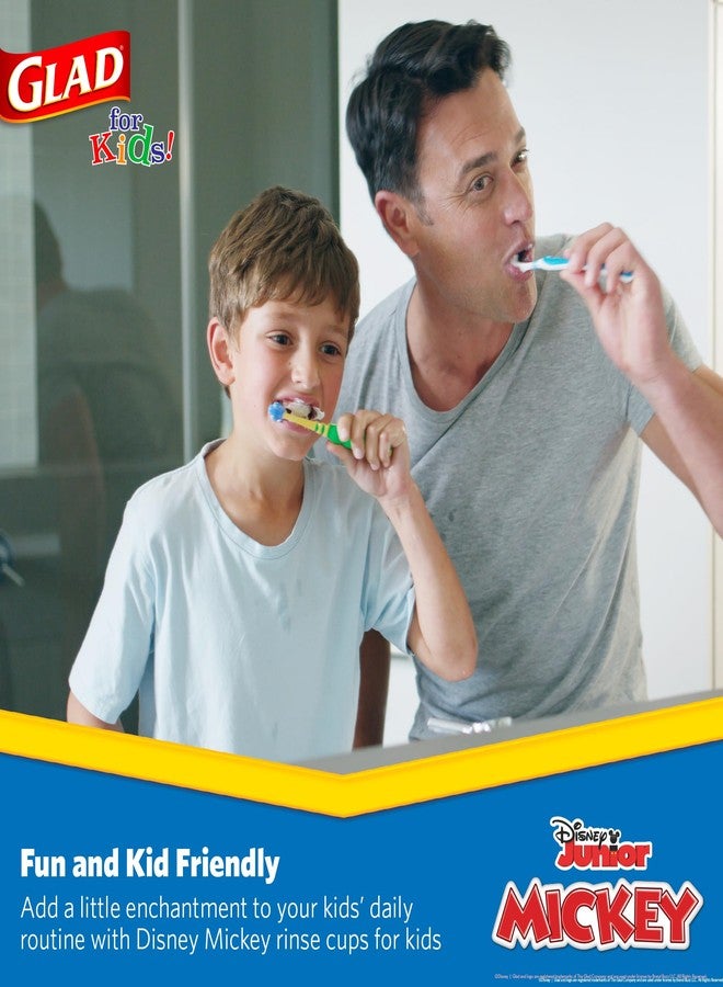 Glad for Kids Disney Mickey & Friends Disposable Mini Paper Cups - Colorful Heavy Duty, Soak Proof, Bathroom Mouse Rinse Cups for Kids, 3 Ounce, 100 Count - Image 5